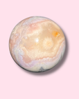 Soothing Pink Amethyst x Flower Agate Sphere - Made in Mother Nature