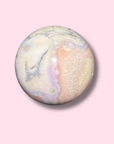 Soothing Pink Amethyst x Flower Agate Sphere - Made in Mother Nature