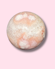 Quartz-Filled Pink Amethyst x Flower Agate Sphere - Made in Mother Nature