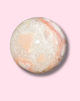 Quartz-Filled Pink Amethyst x Flower Agate Sphere - Made in Mother Nature
