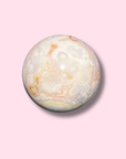 Stunning Pastel Pink Amethyst x Flower Agate Sphere - Made in Mother Nature