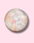 Orby Pink Amethyst x Flower Agate Sphere With Beautiful Colors - Made in Mother Nature
