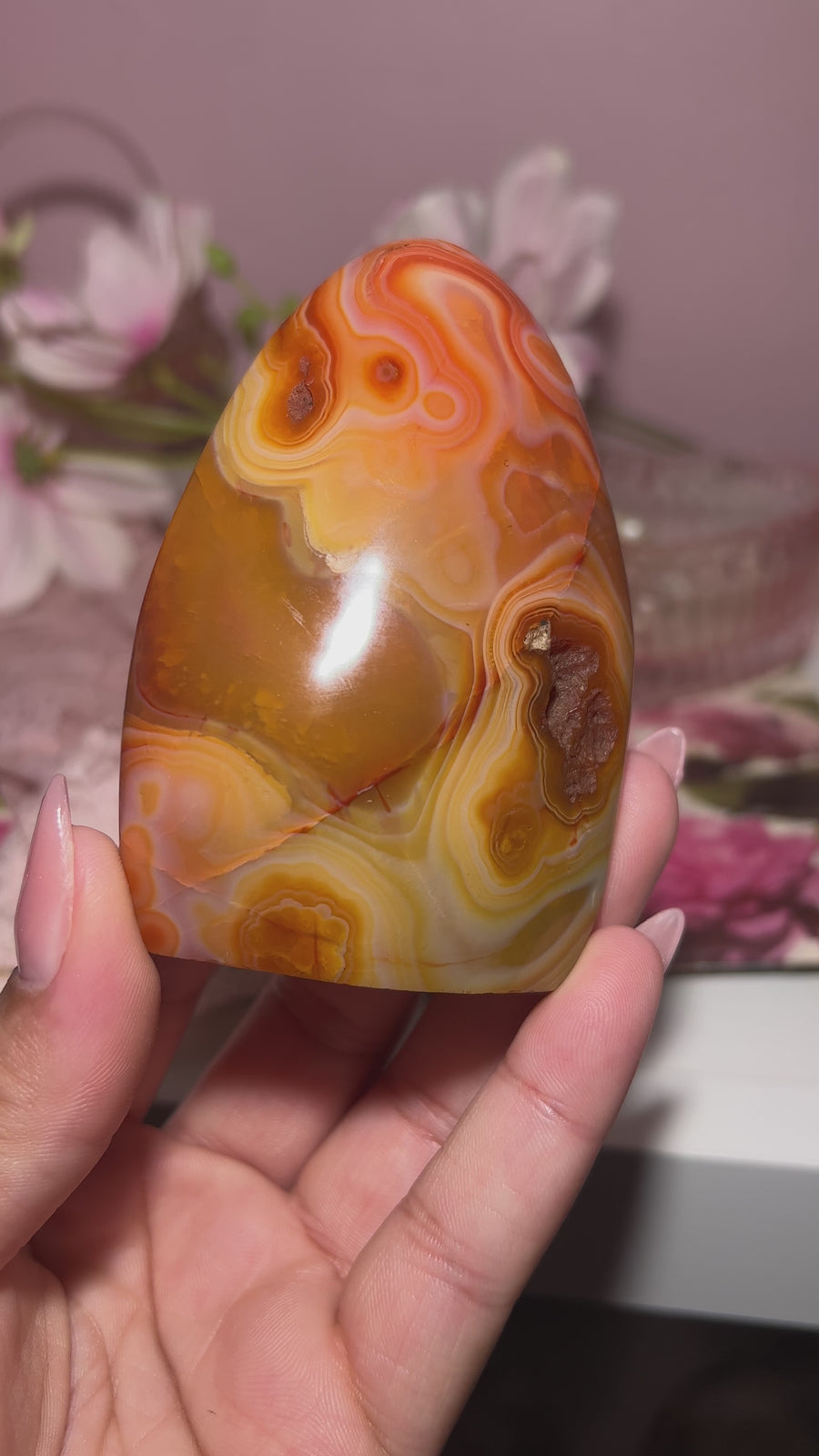 Gorgeous Carnelian Freeform With Beautiful Banding