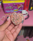 Old Stock Pink Ocean Jasper Heart