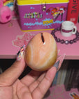 Peach Banded Carnelian Egg