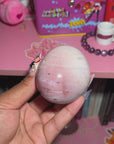 Gorgeous Pink Sea Jasper Palm Stone